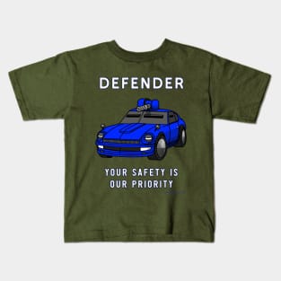 Defender, Car for the Dystopian Future. Kids T-Shirt